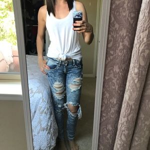 Distressed Skinny Jeans